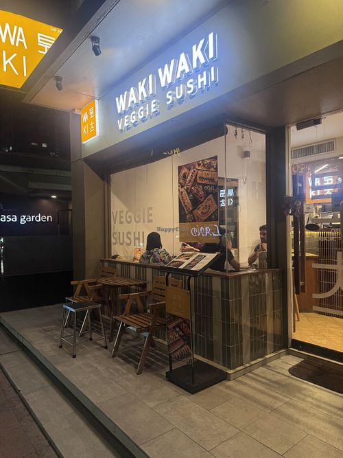 Hello   at WAKI WAKI Veggie Sushi in Bangkok
