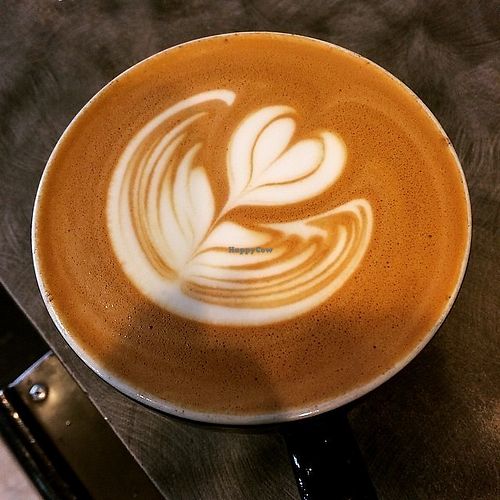 Latte with almond milk. at Lemonjello's Coffee Shop in Holland