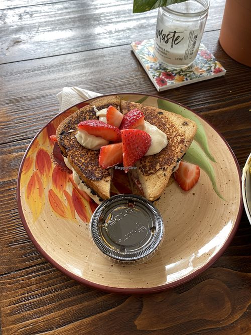 Strawberry French toast  at Green Street Eatery in Levittown
