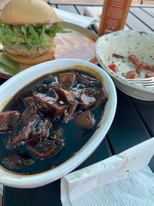 Balsamic mushrooms  at Green Street Eatery in Levittown