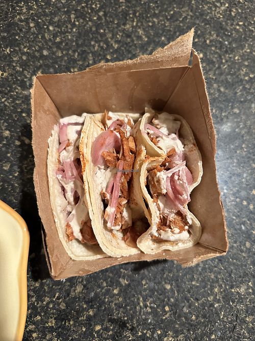 Jackfruit tacos  at Green Street Eatery in Levittown