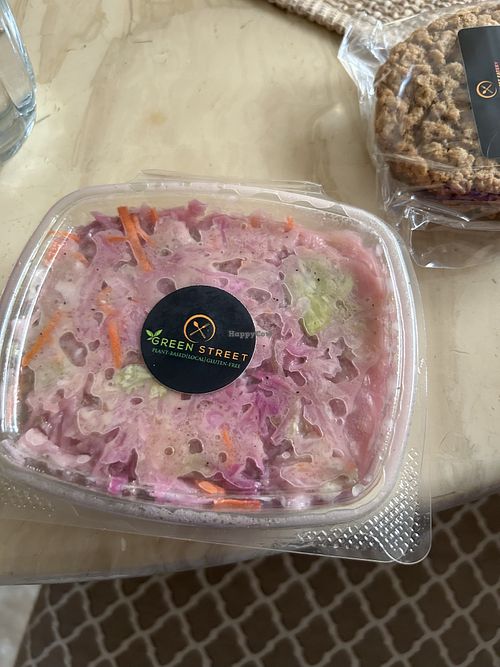 Vegan coleslaw   at Green Street Eatery in Levittown