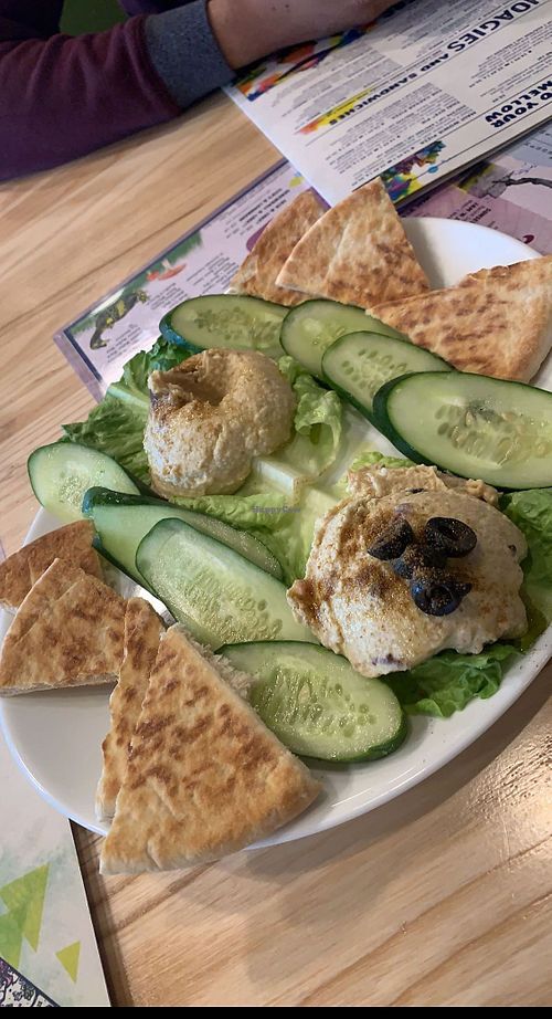 Hummus appetizer  at Mellow Mushroom in Fredericksburg