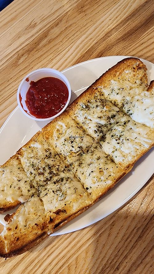 Vegan pizza bread at Mellow Mushroom in Fredericksburg