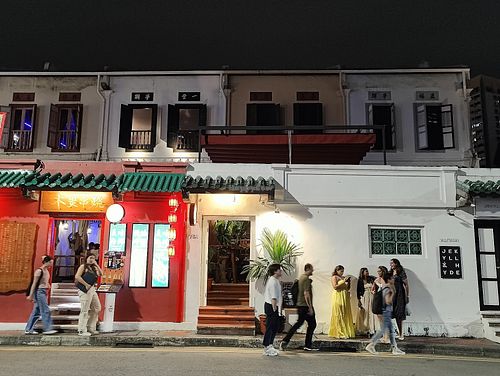 street view along Neil Road at Ahimsa Sanctuary in Central Singapore