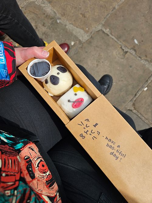 Apparently vegan lotus and chocolate bao at Meow and Bao in York