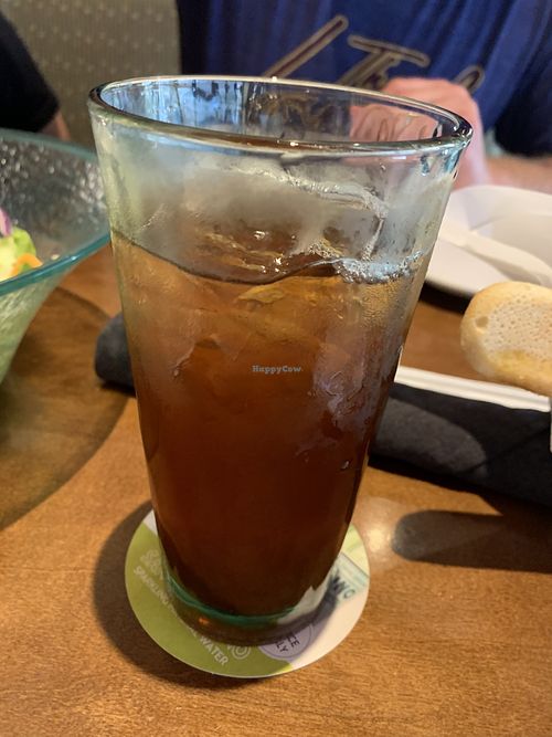 Peach and raspberry tea   at Olive Garden in Erie