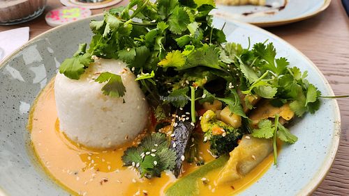 Rotes Curry mit Gemüse at Strandpieper in Norderney