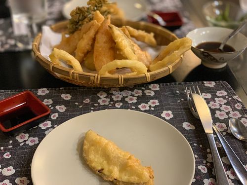 The tempura vegetables are soooo good!  at Love Sushi in Siracusa