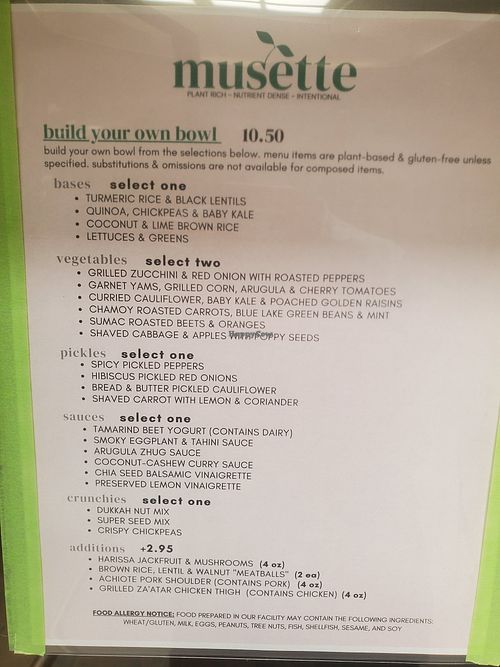 Looks delicious, amIright? at Musette in Davis