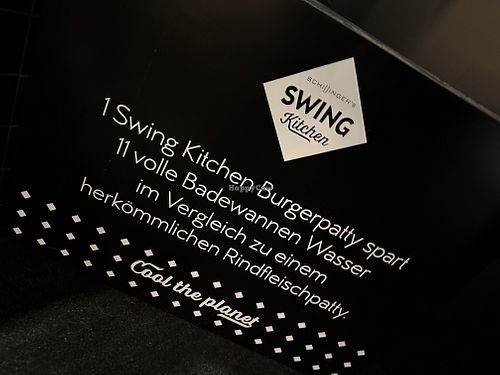 sign  at Swing Kitchen in Innsbruck