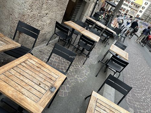 outside  at Swing Kitchen in Innsbruck