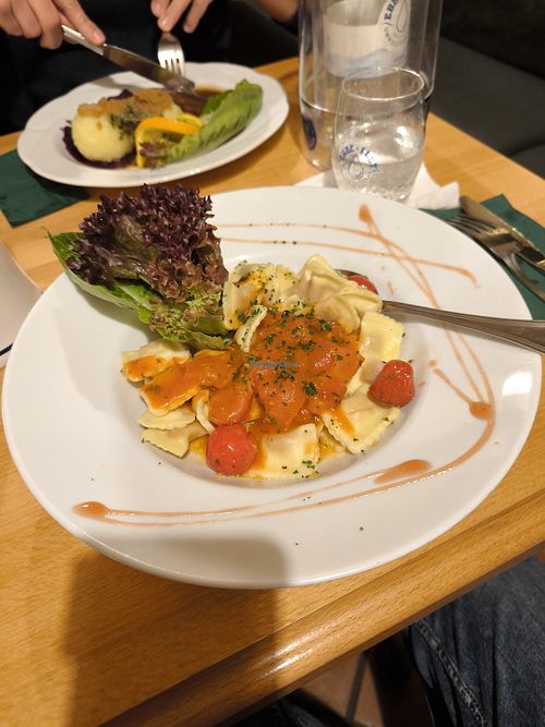 Ravioli mit Kirschtomaten at Alter Pasewalker in Pasewalk