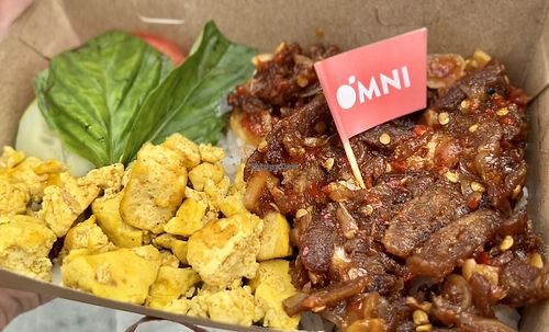 omni rice box  at Mad Grass Collaborative Space and Cloud Kitchen in Jakarta