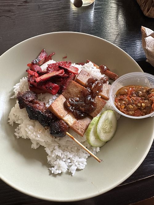 Veg Char Sui something dish   at Mad Grass Collaborative Space and Cloud Kitchen in Jakarta