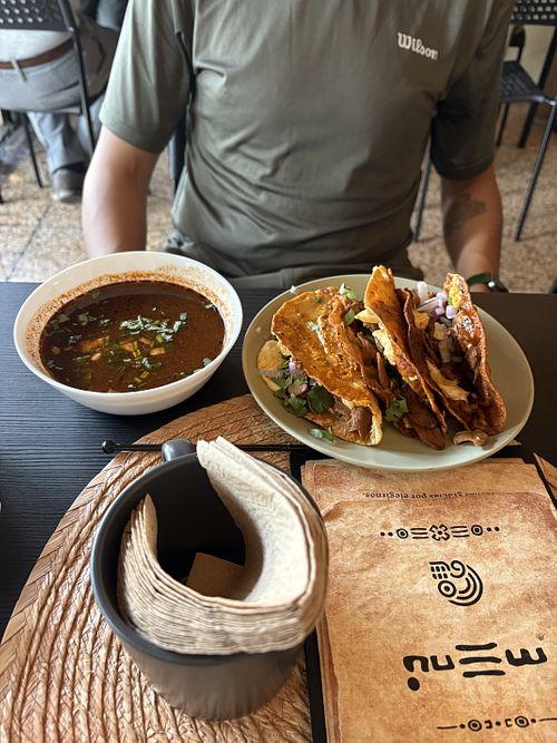 Quesabirria  at Mictlan Antojitos Veganos in Mexico City