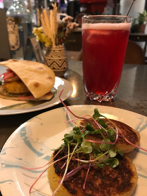Vegan sandwich at Marilda Café in Brasilia