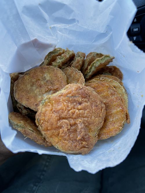 Fried pickles   at Solár: A Vegan Eatery in Tempe