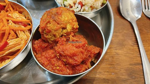 kofte  at Govindas in Almaty