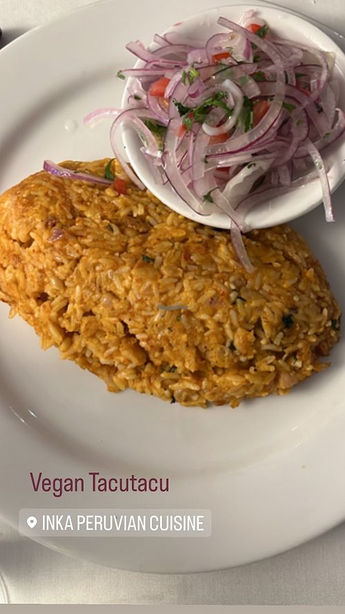 Vegan Tacutacu  at Inka in Palm Springs