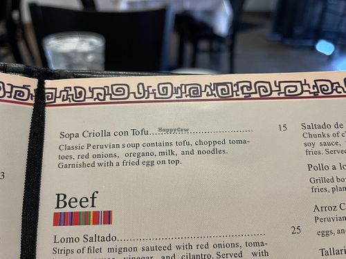 Menu #Veganuary at Inka in Palm Springs