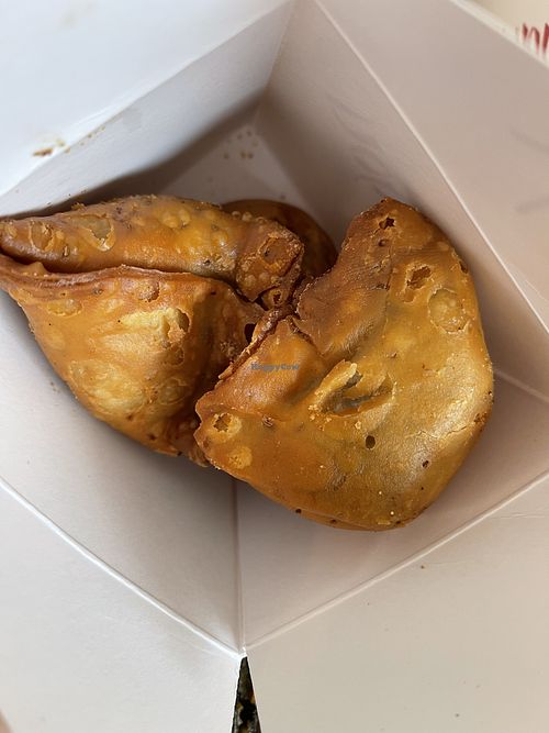  Vegetable Samosas were delicious   at The Hyderabad Indian Grill in Bloomington