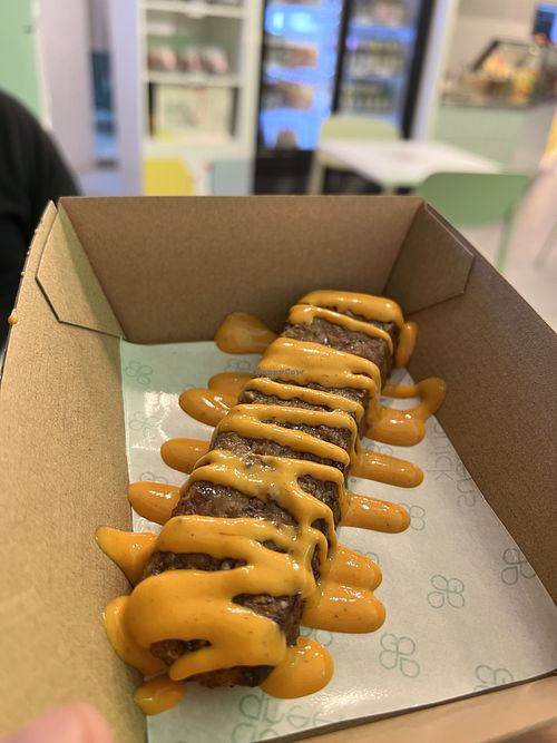 Kebab $8 best amongst the sides with laksa dressing  at Quick Greens - Funan Ctr in Central Singapore