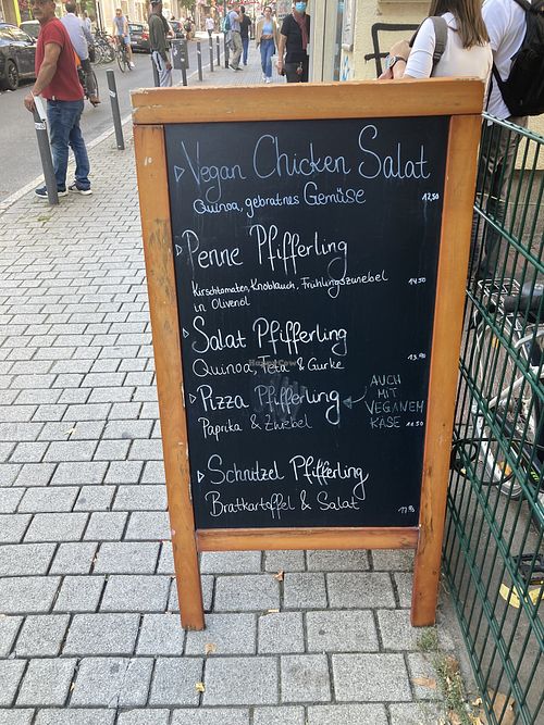 menu at Koriander in Frankfurt