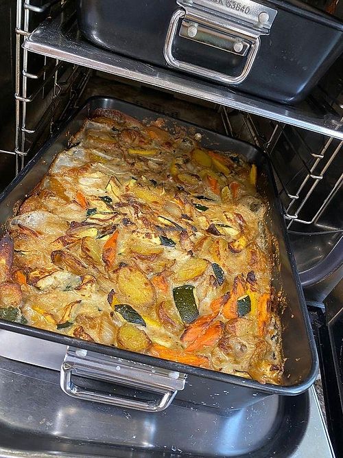 Veganes Gericht mit Kokosmilch at Gasthof Bauer in Kirchham