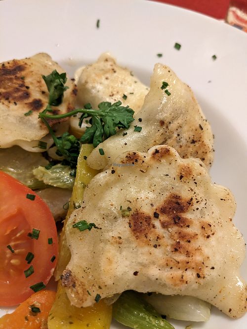 Steinpilz-Pasta mit Gemüse at Gasthof Bauer in Kirchham