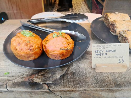 Not vegan but these kimchi muffins look great at Common Ground in North London