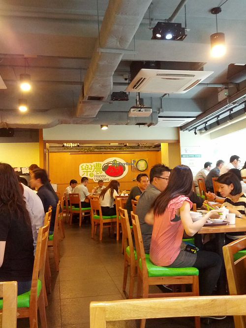 Interior at Happy Veggies - Wanchai in Hong Kong Island