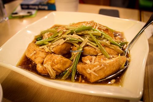 tofu at Happy Veggies - Wanchai in Hong Kong Island