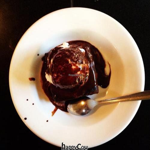 brownie sundae at Sage's Cafe in Salt Lake City