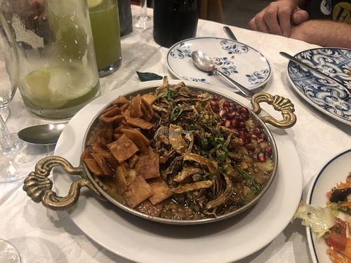 Vegan main - really unique, rush, and interesting - good, but difficult to describe.   at Tayybeh in Lisbon