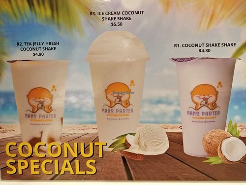 Menu at Nano Partea - Citylink Mall in Central Singapore