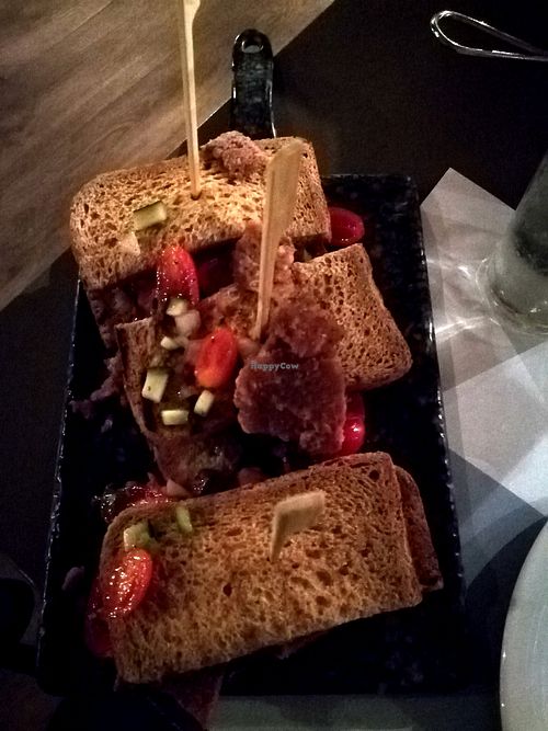 Vegan gyros sandwiches at Horizon Blu in Kalamata