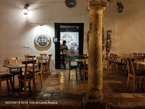 From the outside at El Almacén in Villa De Leyva