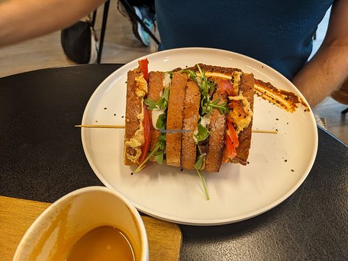 Arvo club sandwich at Arvo Specialty Coffee (Guggenheim) in Bilbao