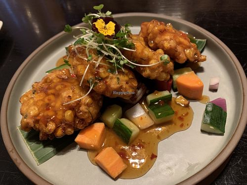 Chaophraya - Sweetcorn cakes at Chaophraya in Aberdeen