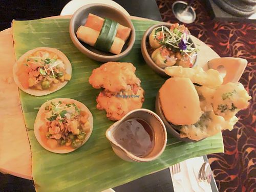Vegan sharing plate at Chaophraya in Aberdeen