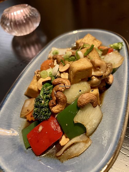 Tofu with cashews stir fry  #Veganuary at Chaophraya in Aberdeen