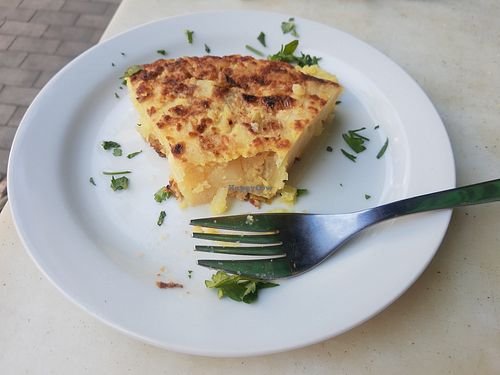 Spanish omelette at Vida Cafe in Barcelona