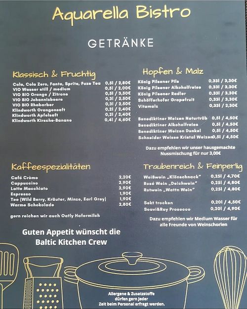 Die Getränke at Aquarella in Buxtehude