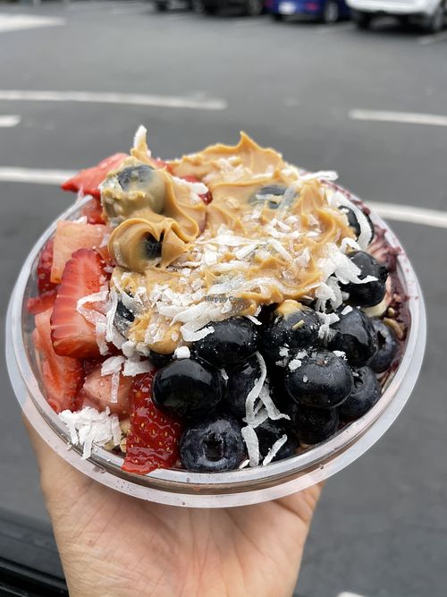 420 bowl with added peanut butter (reg size) at Tiki Port in San Diego