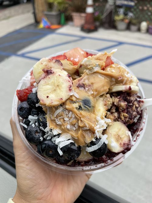 420 bowl with added peanut butter (reg size) at Tiki Port in San Diego