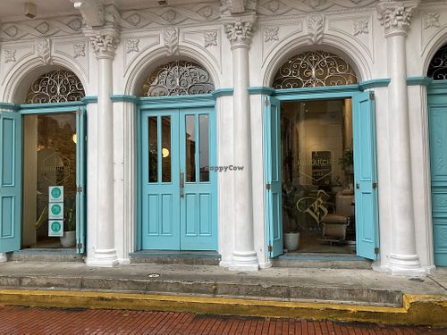 Entrance to La Barbara - through the hair salon at La Bárbara - Aki Sushi in Panama City