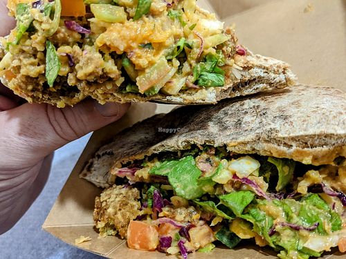 Falafel in pita at Falafel House in Nairobi