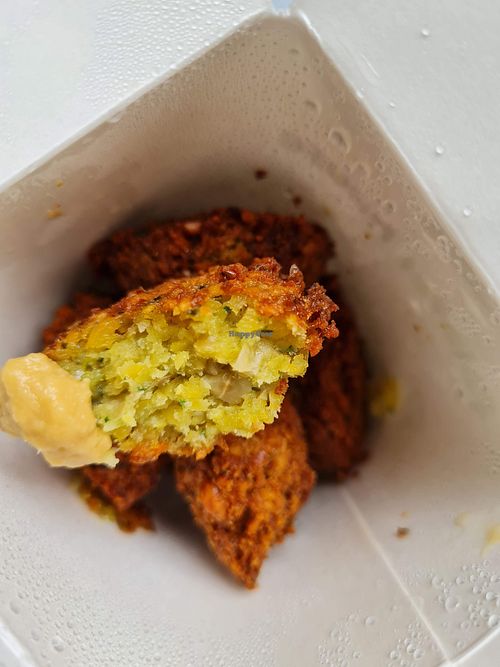 Inside shot falafel at Falafel House in Nairobi