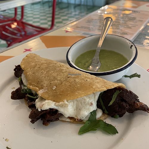 Quesadilla   at Groovy's Taqueria Vegana in Mexico City